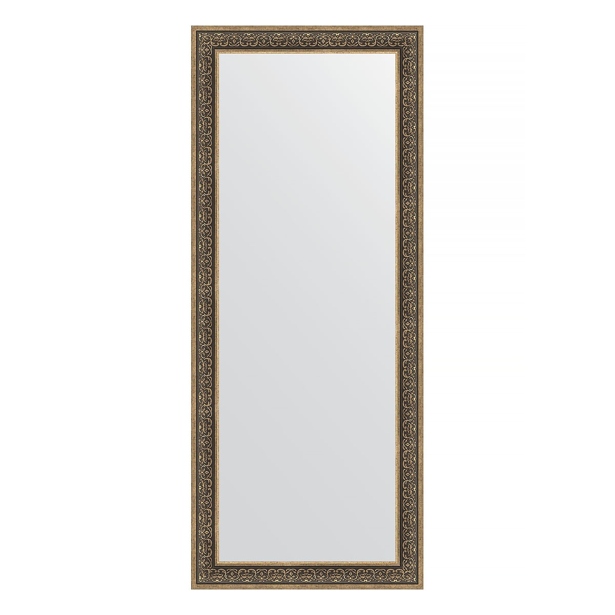 Зеркало напольное в багетной раме Evoform вензель серебряный 101 мм 84x204 см зеркало напольное с фацетом в багетной раме вензель серебряный 101 мм 84x204 см
