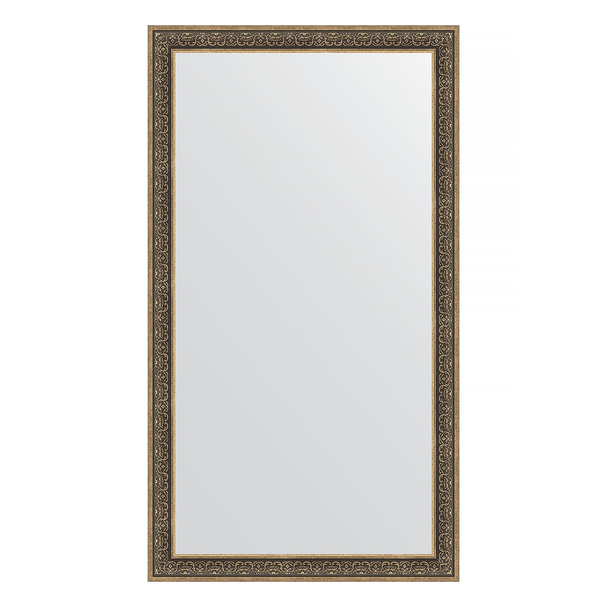 Зеркало напольное в багетной раме Evoform вензель серебряный 101 мм 114x204 см зеркало напольное с фацетом в багетной раме вензель серебряный 101 мм 114x204 см