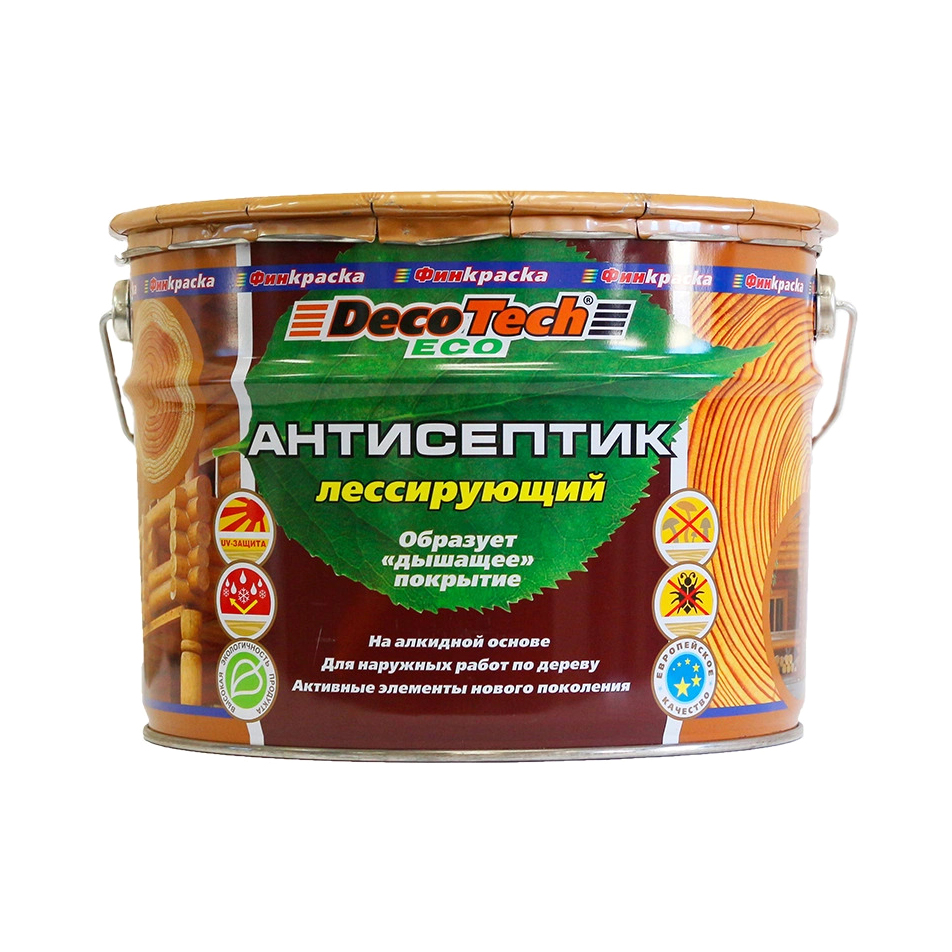 Антисептик Decotech Eco дуб 2,5 л антисептик decotech eco сосна 2 5 л