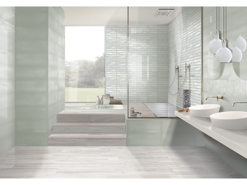 фото Плитка ibero ceramica intuition arise aquamarine b-22 20x50 см