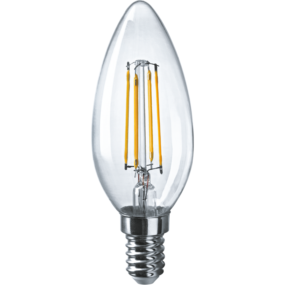 Лампа Navigator filament свеча 6вт e14 хол. лампа светодиодная rev e14 4000к холодный свет свеча 5 вт