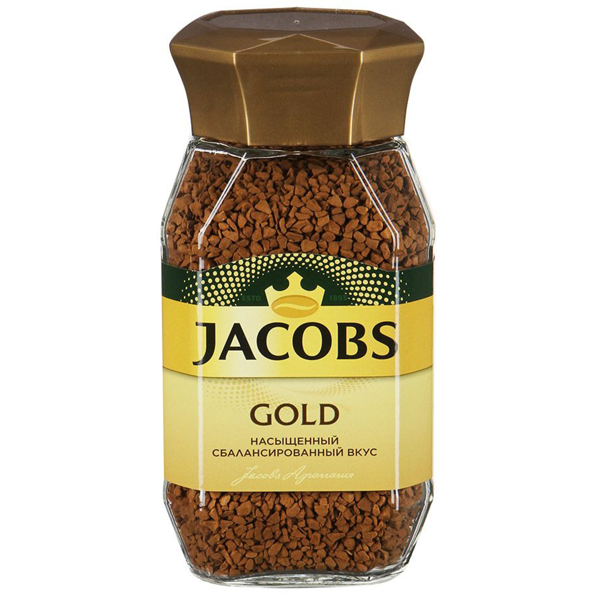 Кофе растворимый Jacobs Gold 95 г кофе jacobs monarch якобс монарх растворимый ст 190 гр