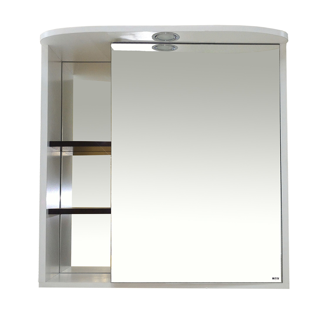 Зеркало-шкаф венера 80 правое  Мисти зеркало 8 мм с полочкой мисти джулия 65
