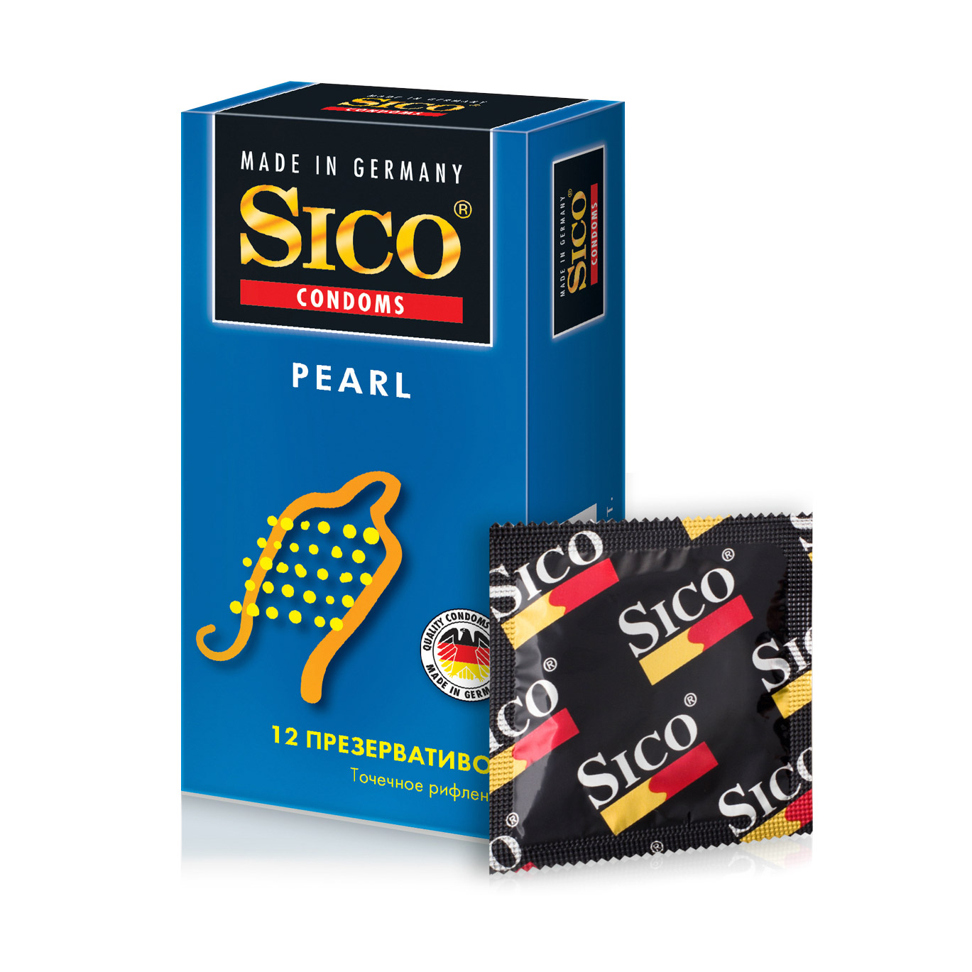 Презервативы SICO Pearl точечное рифление 12 шт
