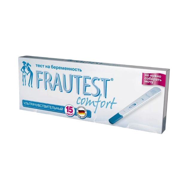 Тест на определение беременности FRAUTEST Comfort в кассете 1 шт