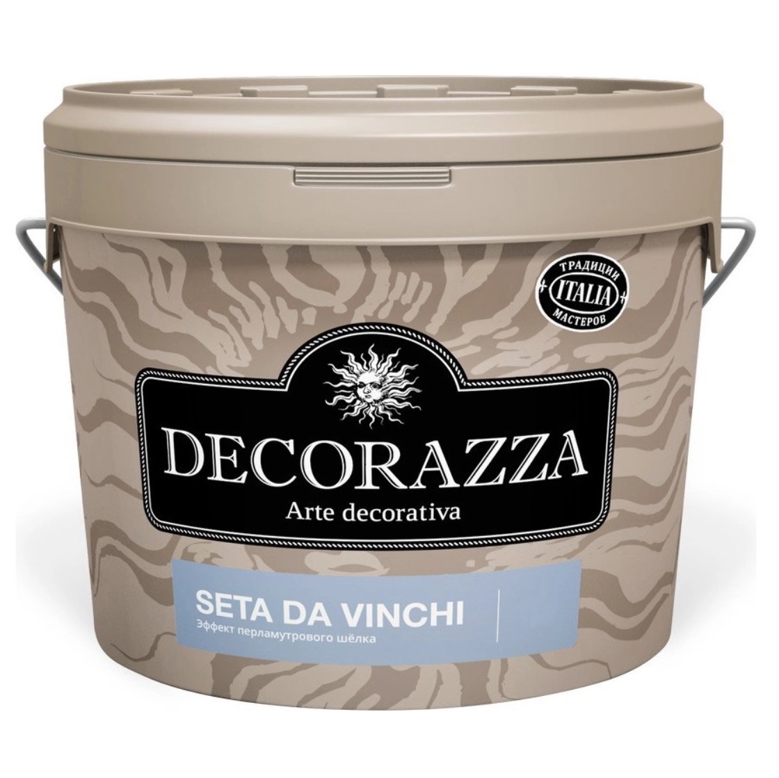 Декоративное покрытие с  более выраженным эффектом перламутрового шёлка Decorazza dz seta da vinci sd 001. 1 к декоративное покрытие с более выраженным эффектом перламутрового шёлка decorazza dz seta da vinci sd 001 5 кг