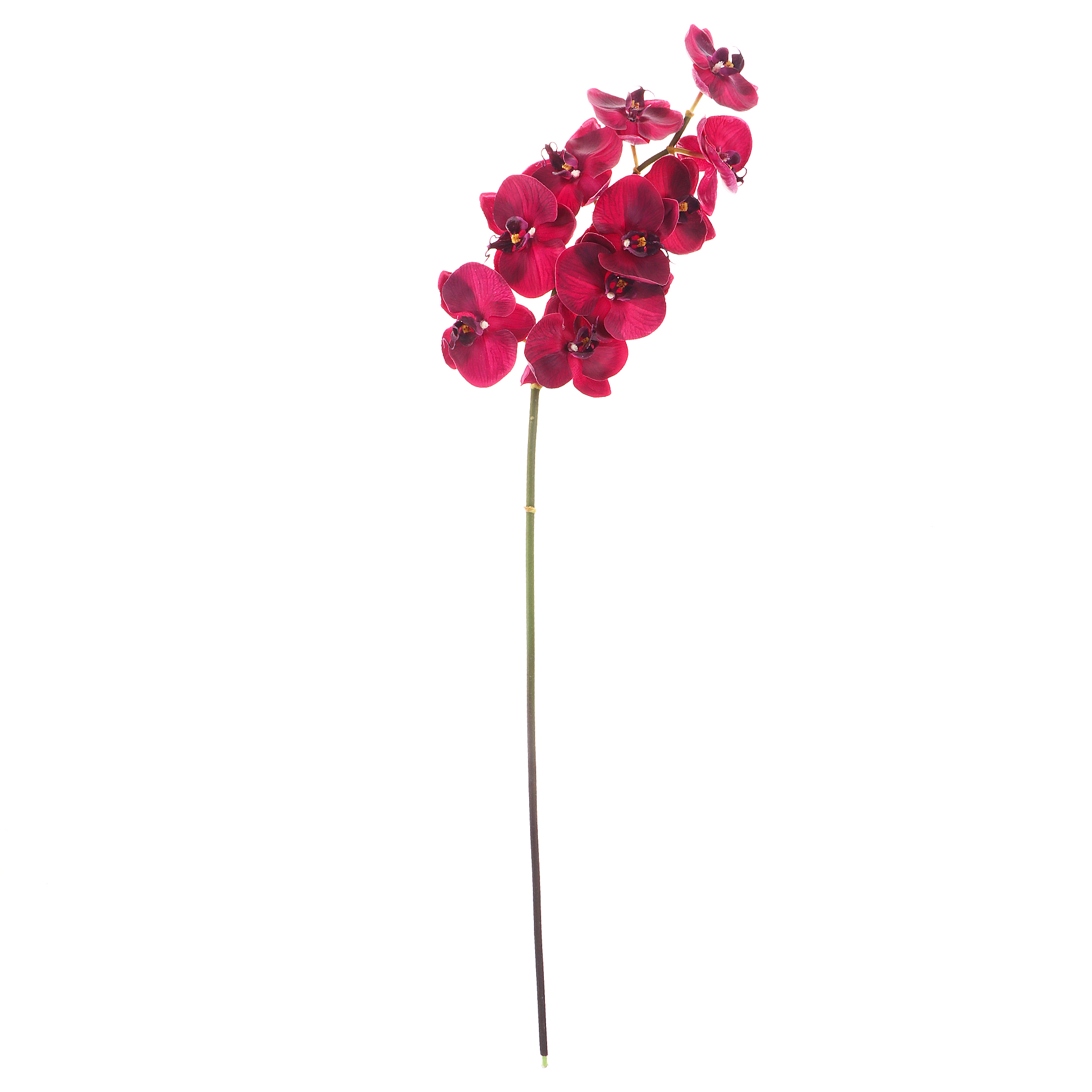 Искусственный цветок Litao Орхидея фаленопсис фиолетовая 86 см
