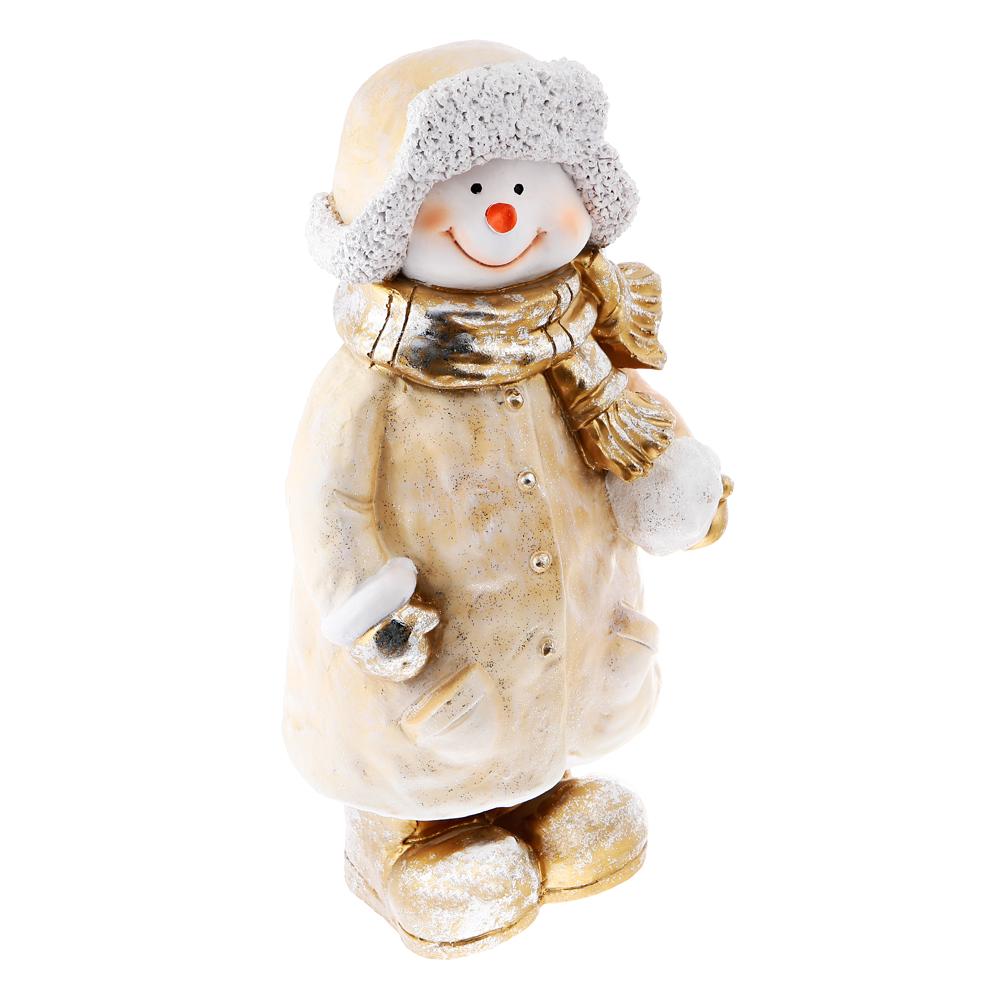 Снеговик с снежком в пальто н-47см Тпк полиформ