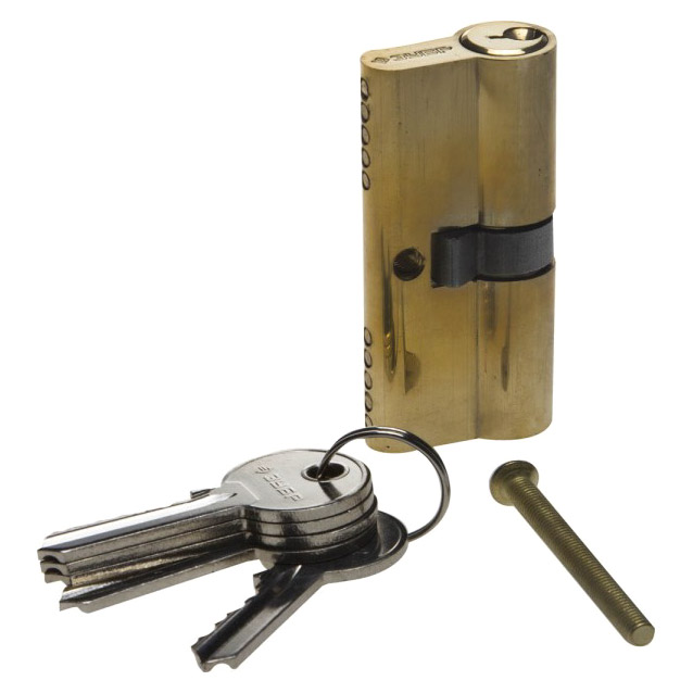 Механизм цилиндровый Зубр латунь 5-pin 60 мм 639₽