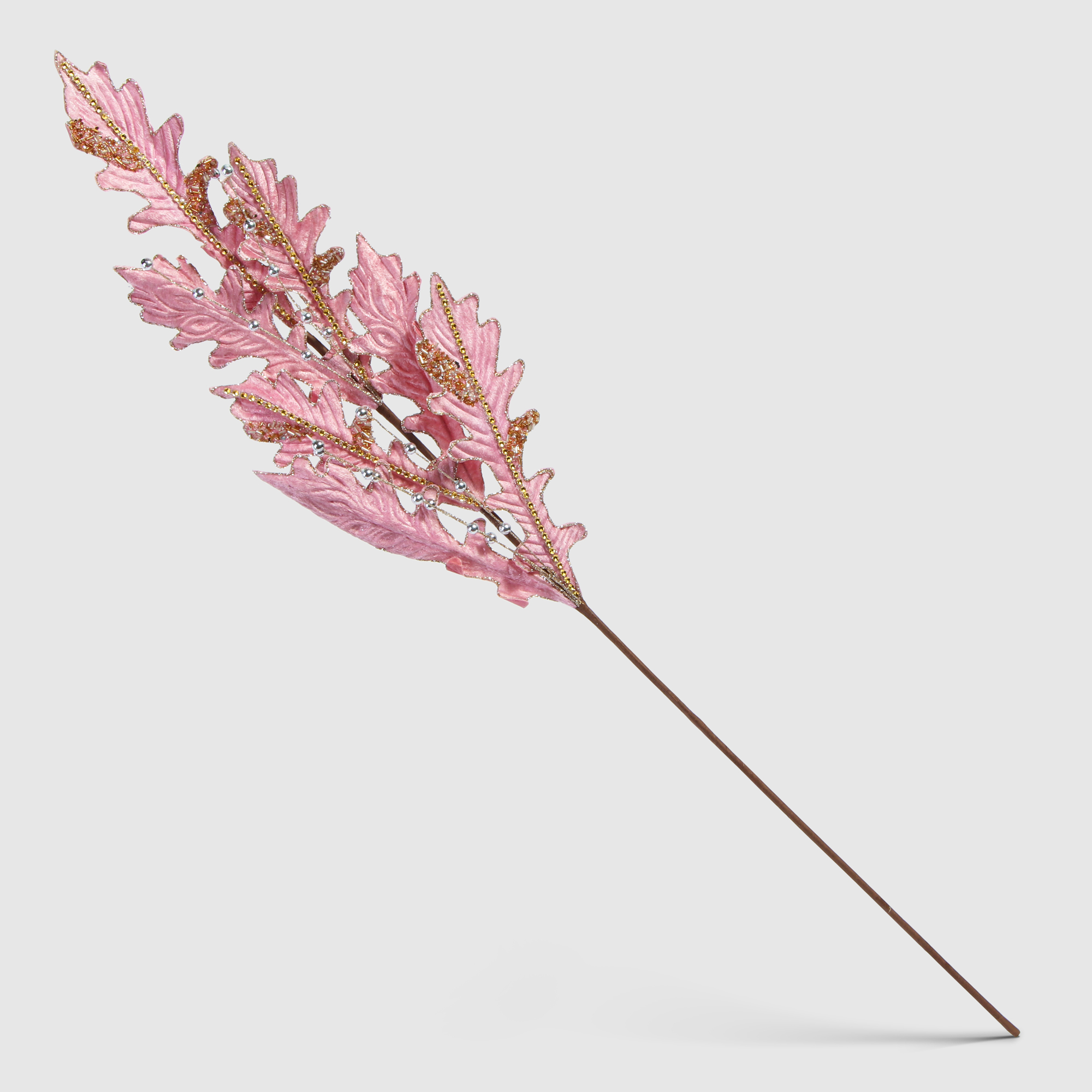 Ветка дуба Artborne искусственная 90 см розовая