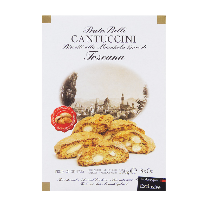 Печенье Belli Пратобелли Кантуччини миндаль 25% 250 г хлеб щелковохлеб тостовый с пшеничными отрубями нарезка 450 г