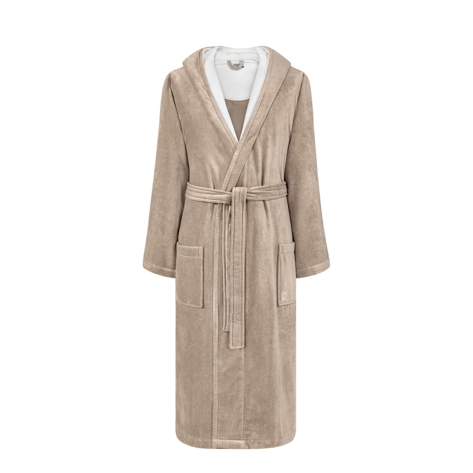 Халат Togas Арт Лайн коричневый с белым L(50) халат кимоно короткое togas наоми чёрное l 48