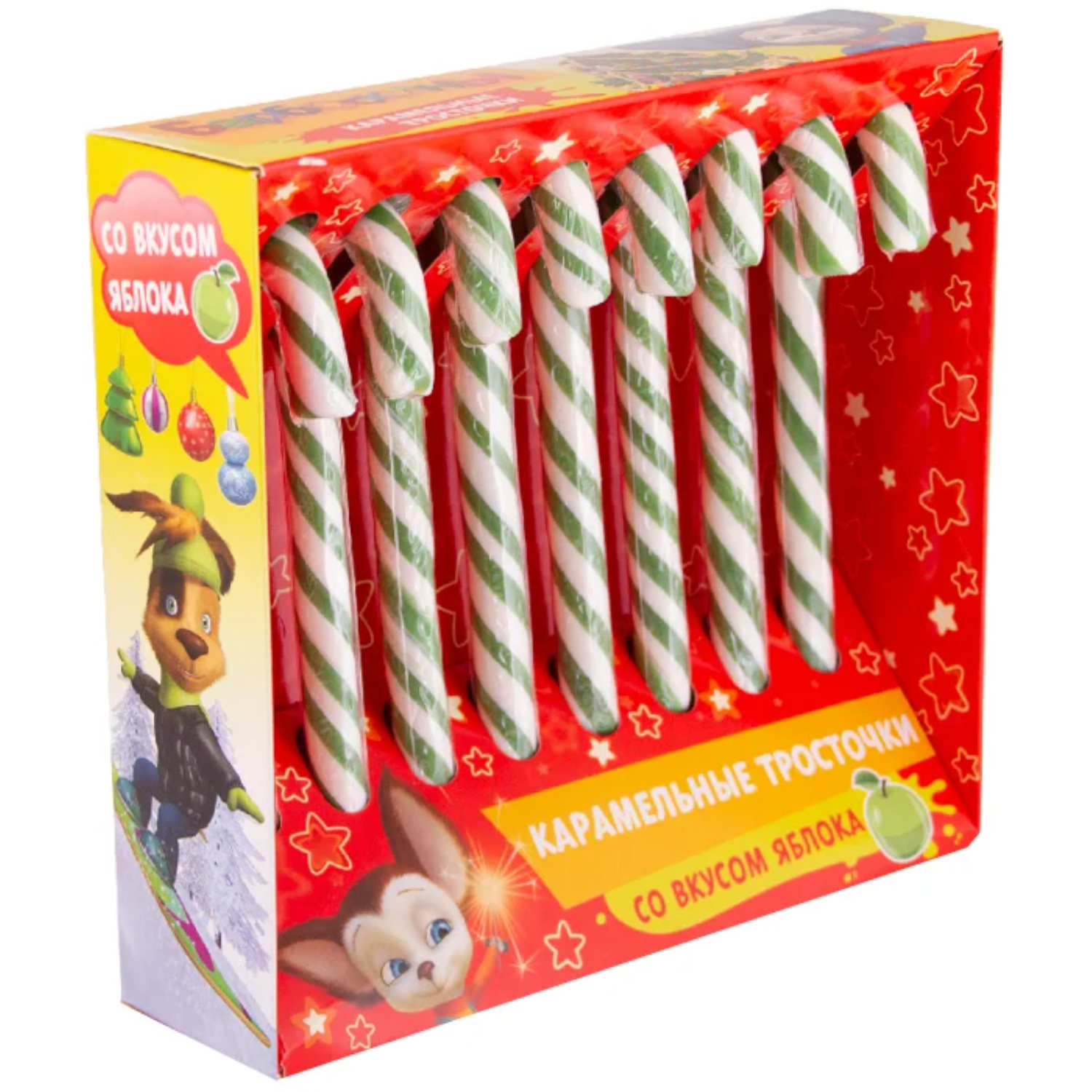 Трость леденец Mak-Ivanovo барбоскины яблоко 120 г 198₽