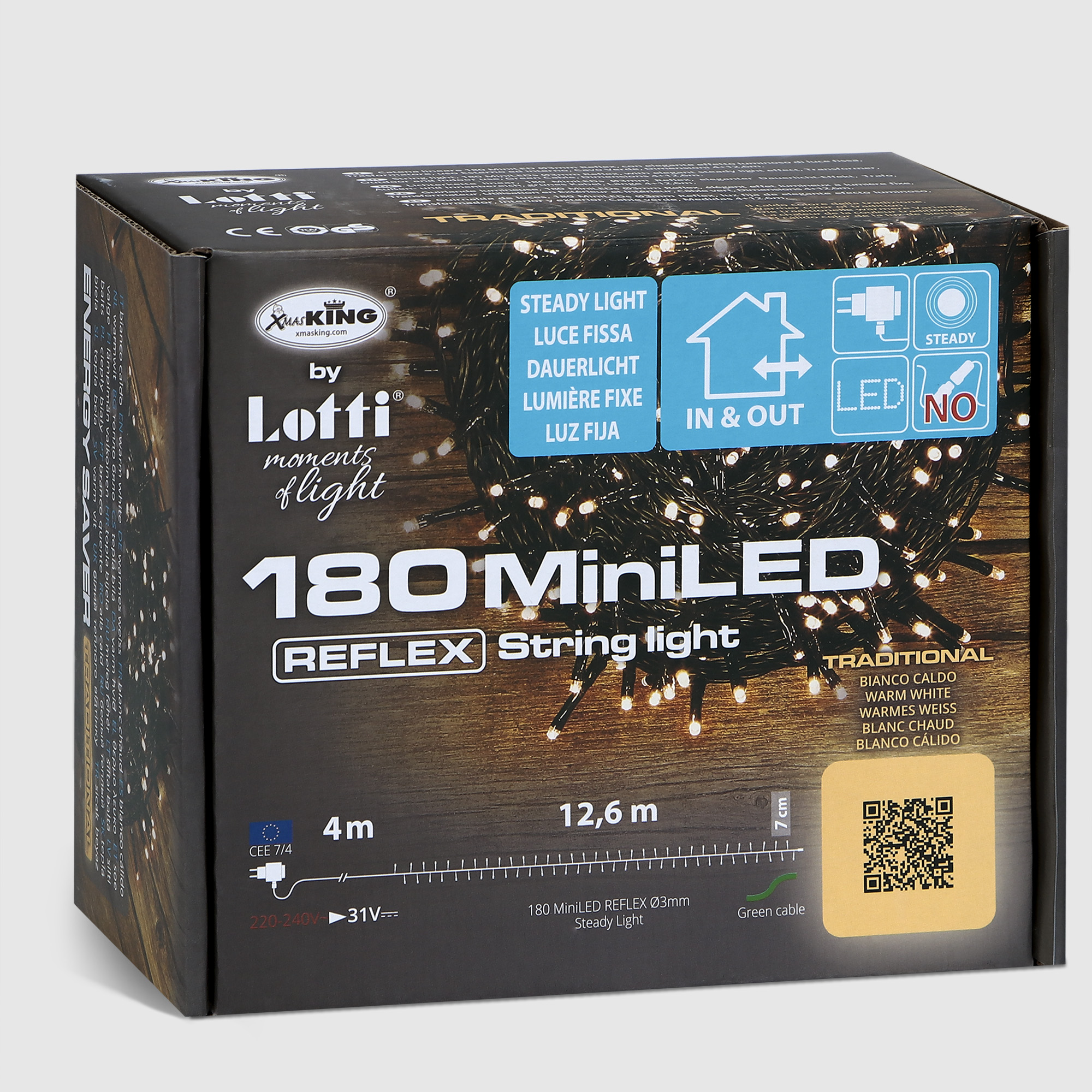 Гирлянда уличная Lotti 180 miniLED со стартовым шнуром Вид№9