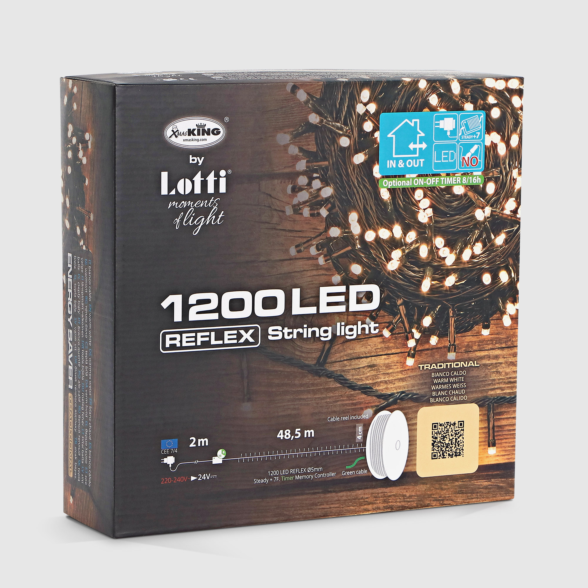 фото Гирлянда уличная lotti 40120 1200 led со стартовым шнуром