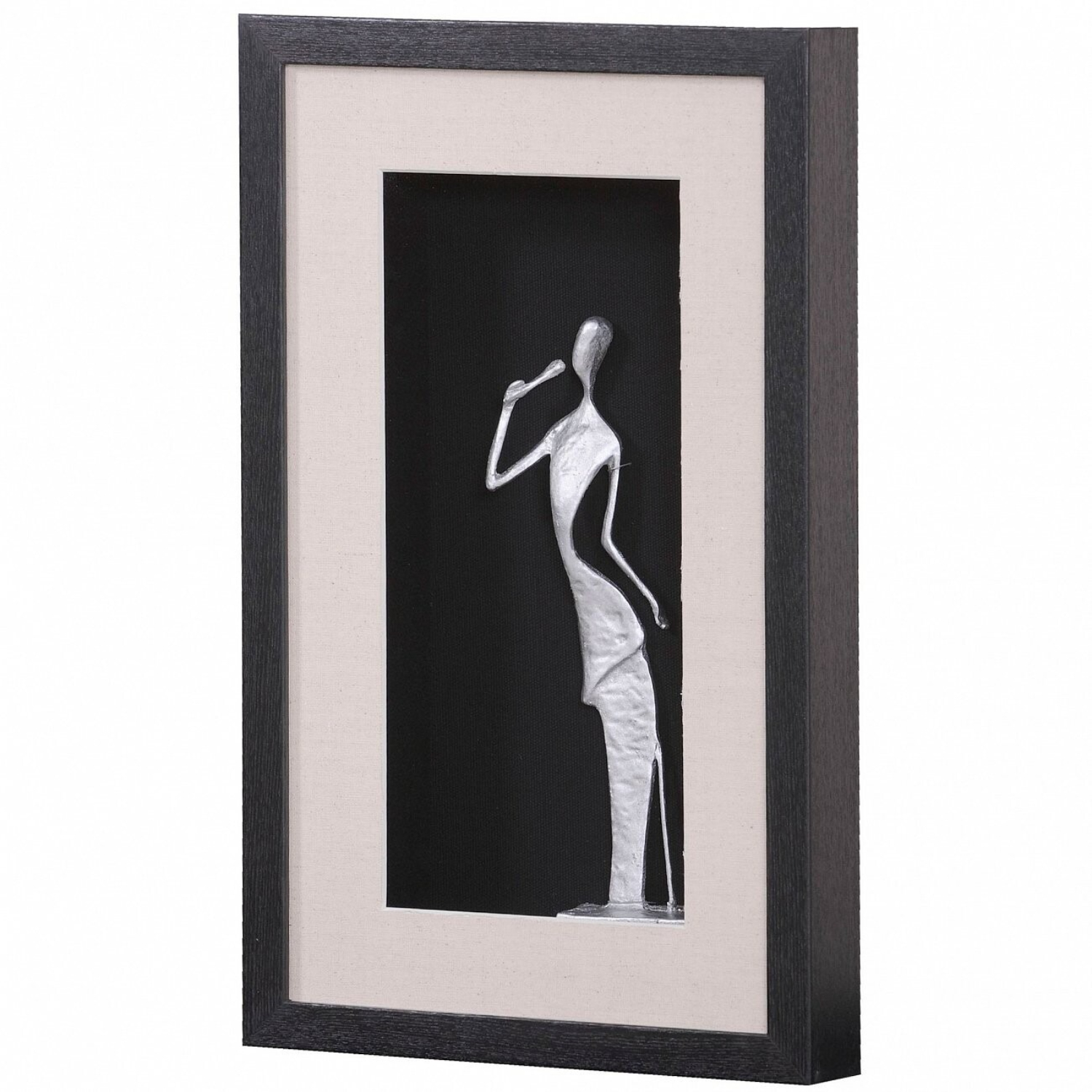 

Панно Mart Gallery Певица 30х50х7,5 см, Серебристый;черный