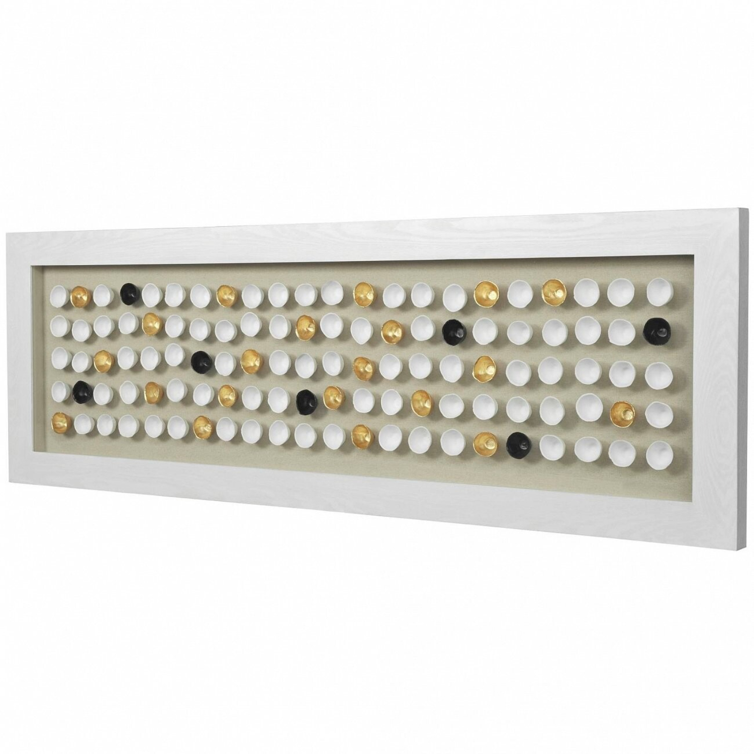 

Панно Mart Gallery 100 полусфер 180х60х5 см, Бежевый;белый