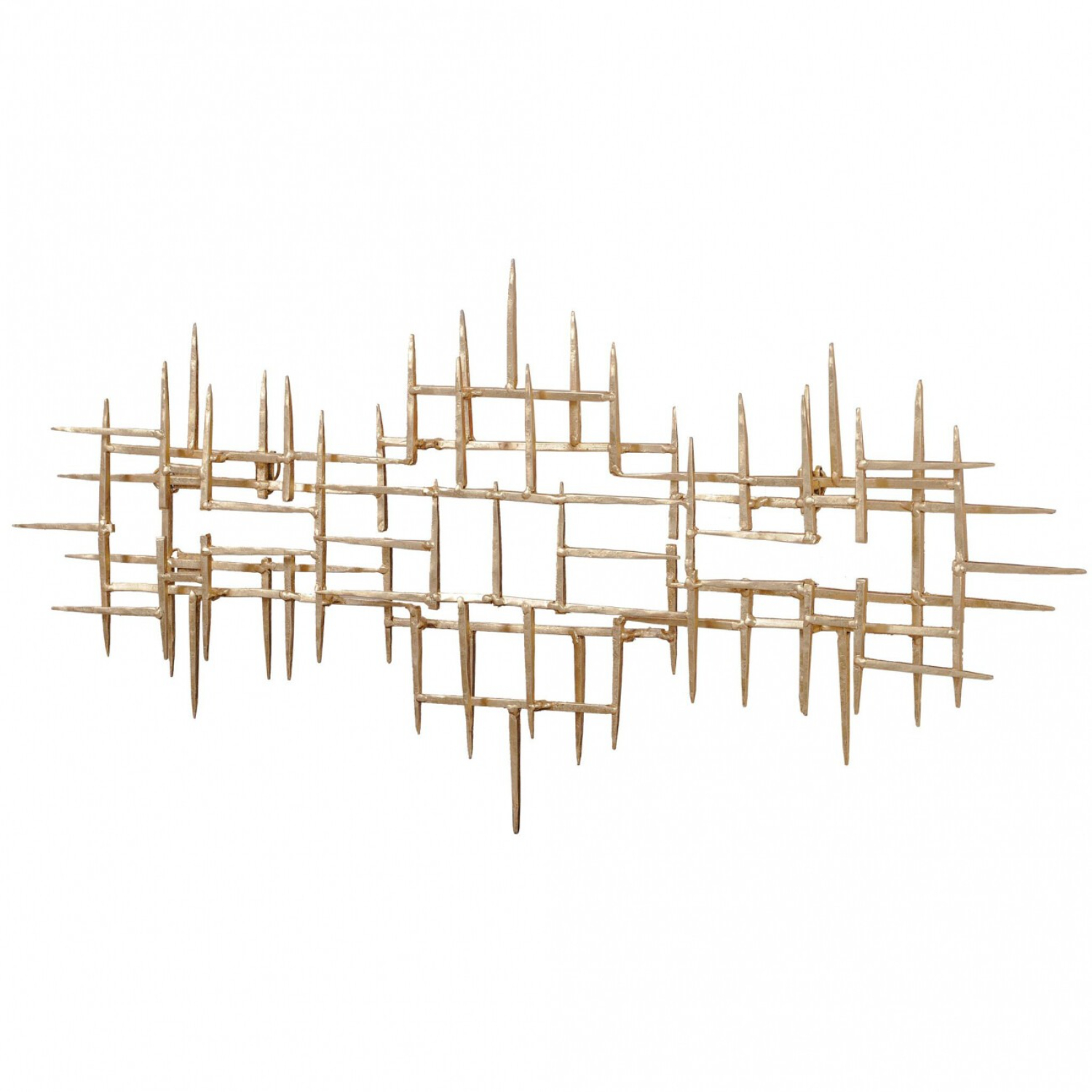 

Панно Mart Gallery Векторы 90х45х6 см, Золотистый