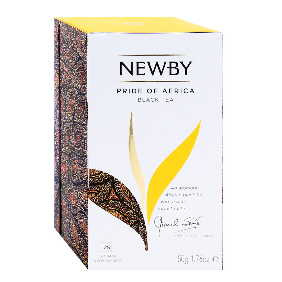 Чай черный Newby Гордость Африки 25 пакетиков кофе растворимый 3 в 1 петровская слобода пломбир 18 г 25 пакетиков