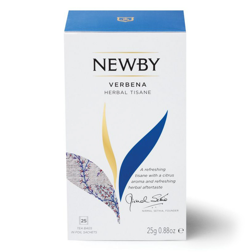 Чай травяной Newby Вербена 25 пакетиков чай травяной kejo tea rosehip шиповник 25 пакетиков