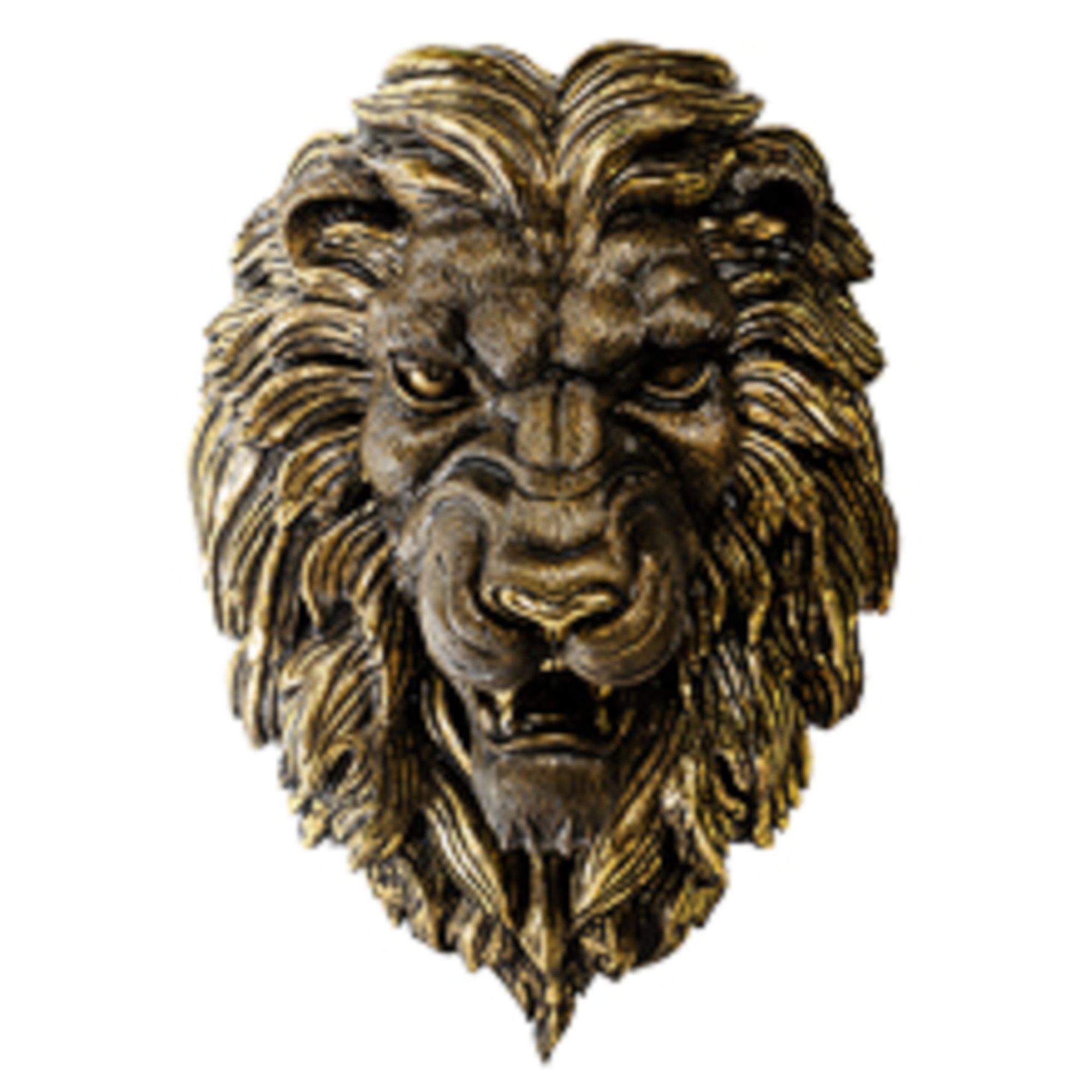 Лев голова  бронза Тпк полиформ изделие декоративное тпк полиформ голова тигра настенная 24 см бронза