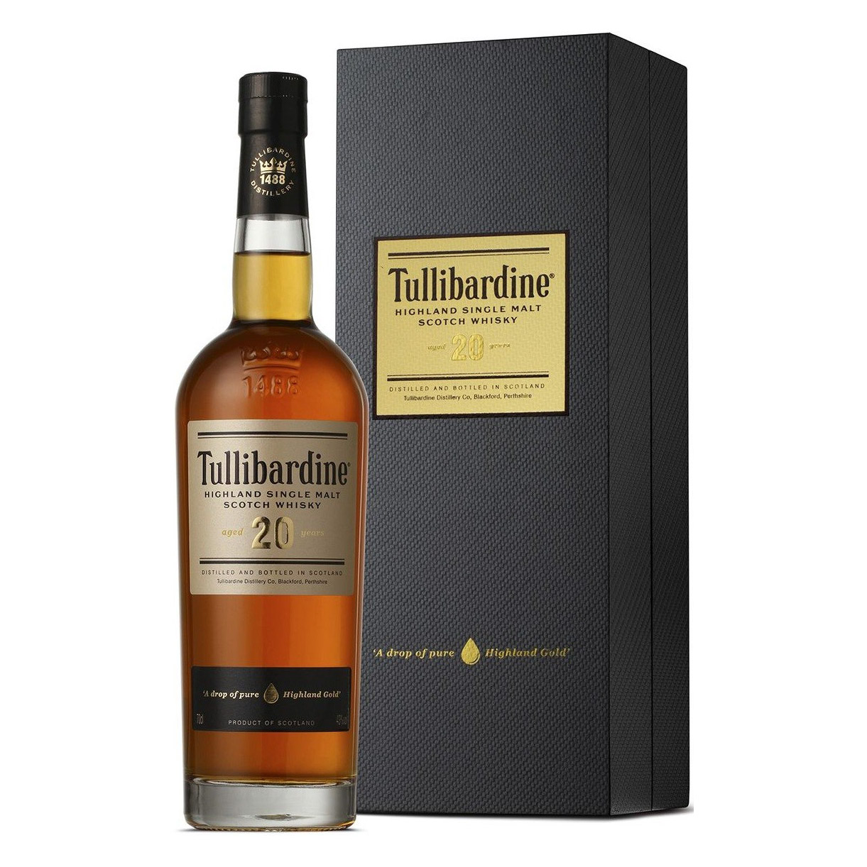 Виски 20 лет выдержки. Tullibardine 20. Tullibardine Highland Single Malt Scotch Whisky 20years. Виски односолодовый Tullibardine Sovereign. Виски Tullibardine 5 l.