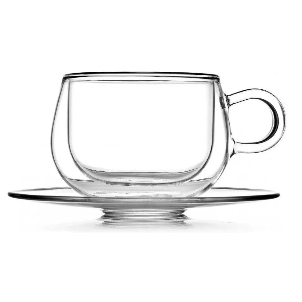 Чашка с блюдцем Walmer Viscount 225 мл, цвет прозрачный - фото 1