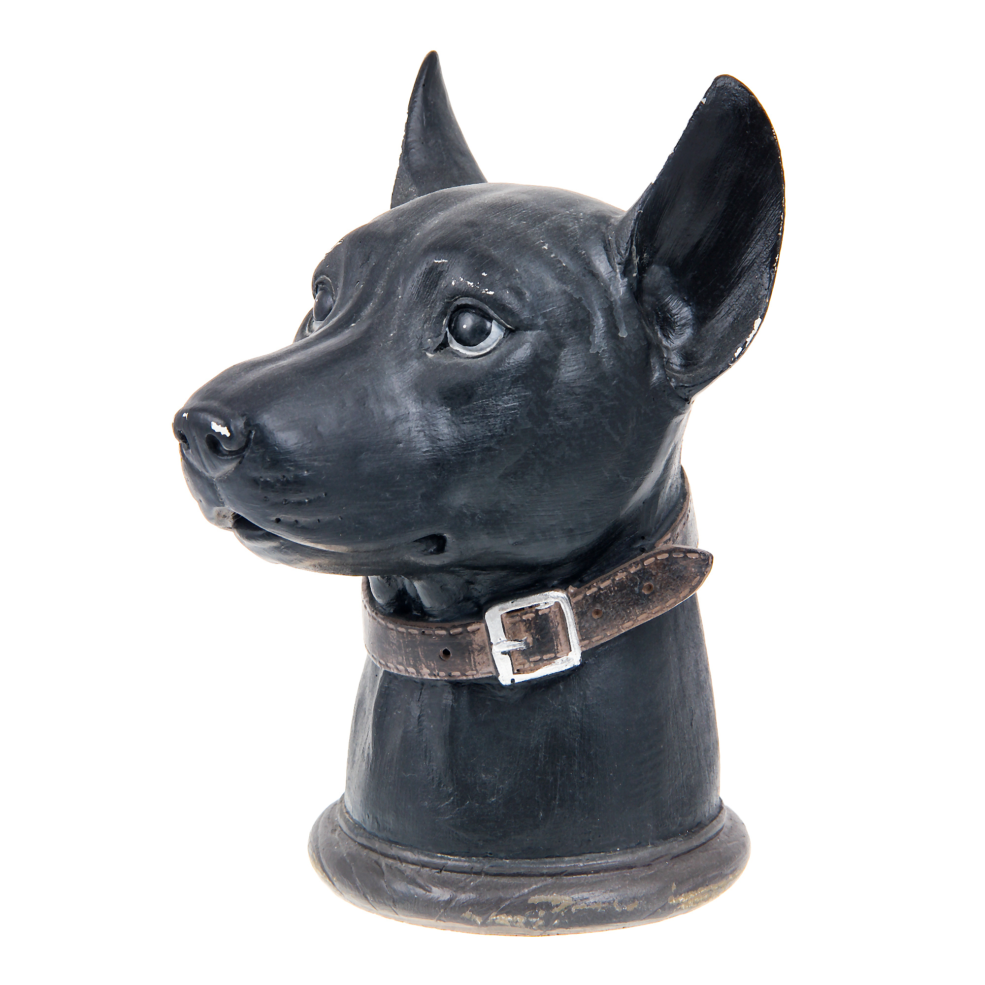 Бюст Royal gifts черная собака с ошейником робот собака