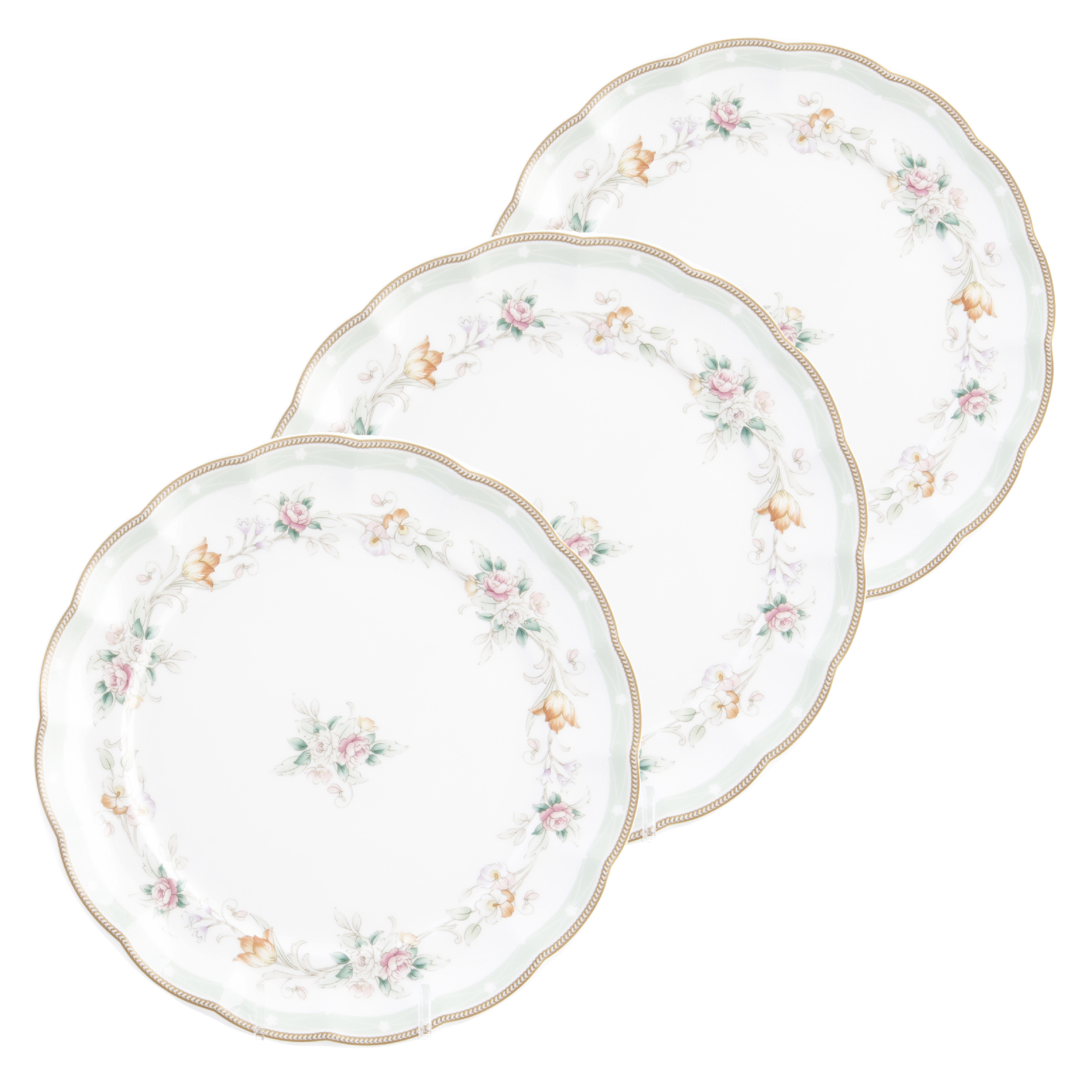 Набор тарелок Hatori Флориана 18 предметов 6 персон тарелка apollo nimbo 23см обеденная костяной фарфор