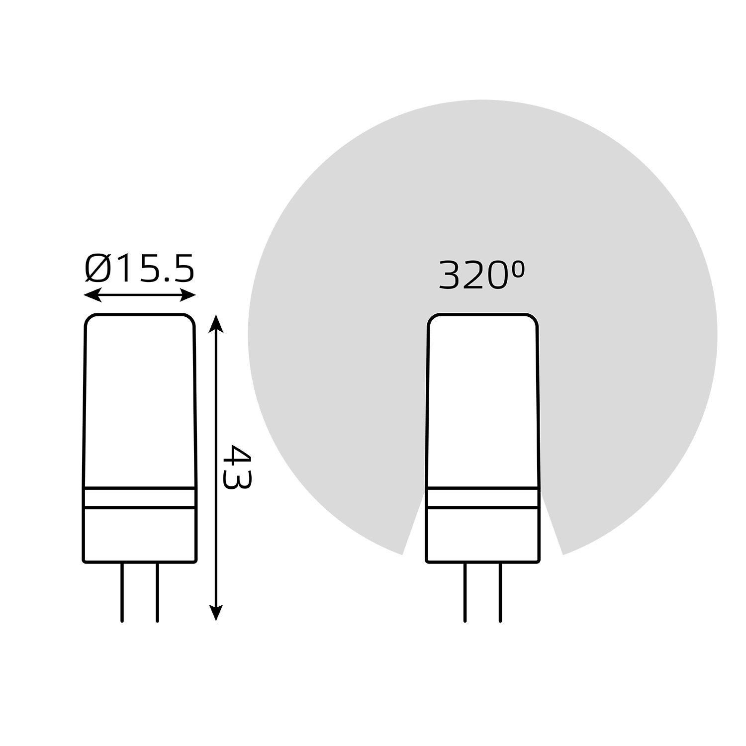 Лампа Gauss LED G4 AC185-265V 4W 410lm 4100K керамика 1/10/200 Вид№6