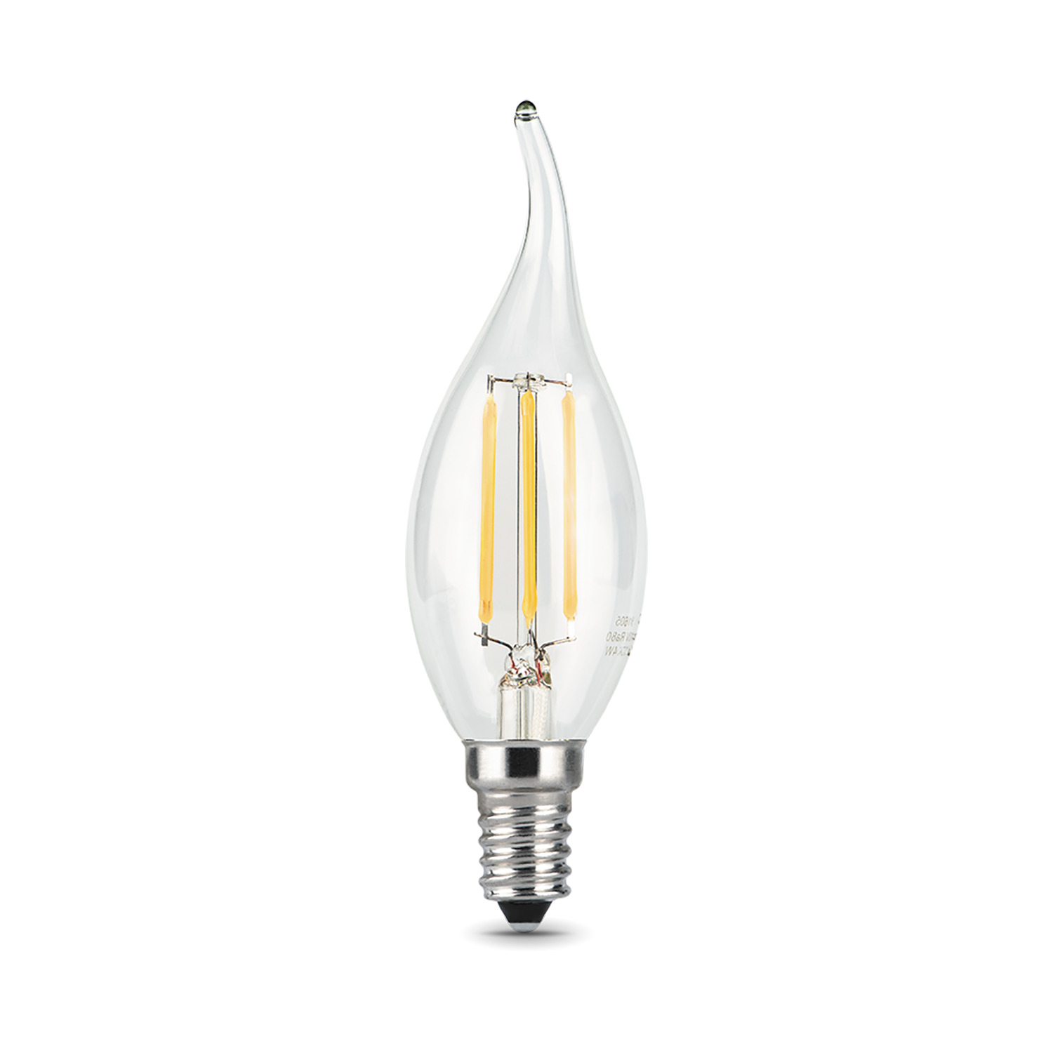 Лампа Gauss LED Filament Свеча на ветру dimmable E14 5W 420lm 2700K 1/10/50 Вид№2