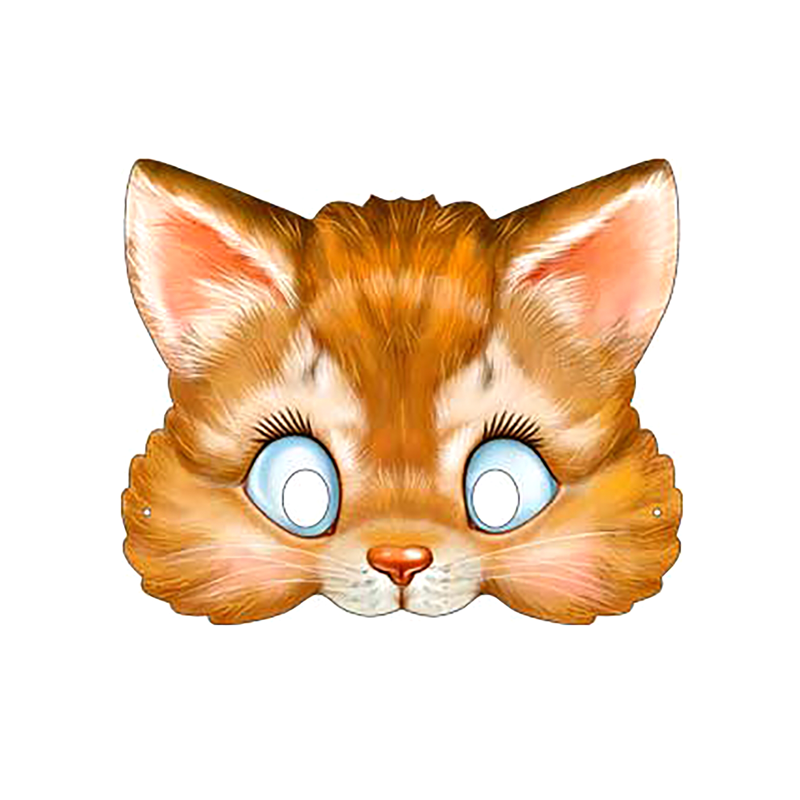 Маска карнавальная Артэ-Грим Котёнок, цвет оранжевый - фото 1