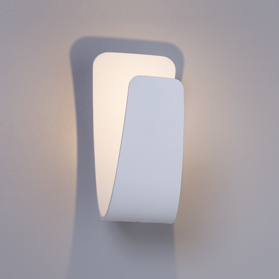 Настенный светодиодный светильник Arte Lamp Virgola A1418AP-1WH, цвет белый - фото 2