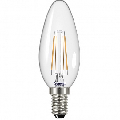 Лампа свеча glden-cs-7-230-e14-4500 General 646600 лампа navigator filament свеча 6вт e14 тепл