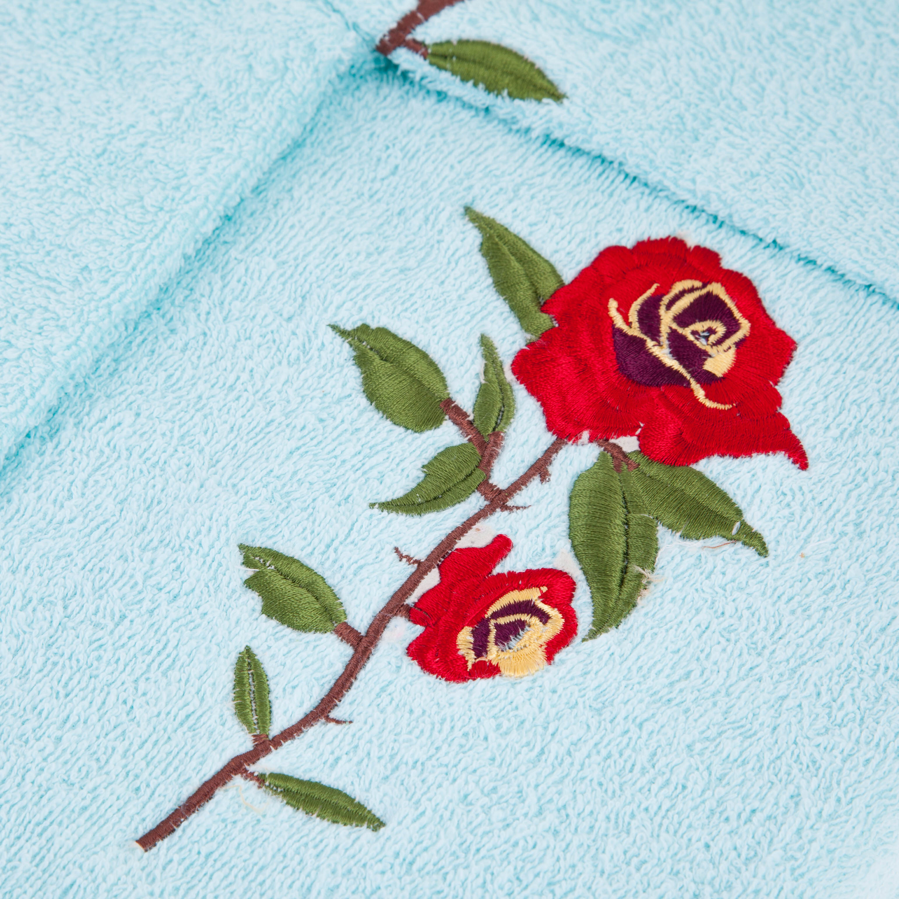 фото Полотенца набор 3шт grand textile роза-гт /бирюзовый