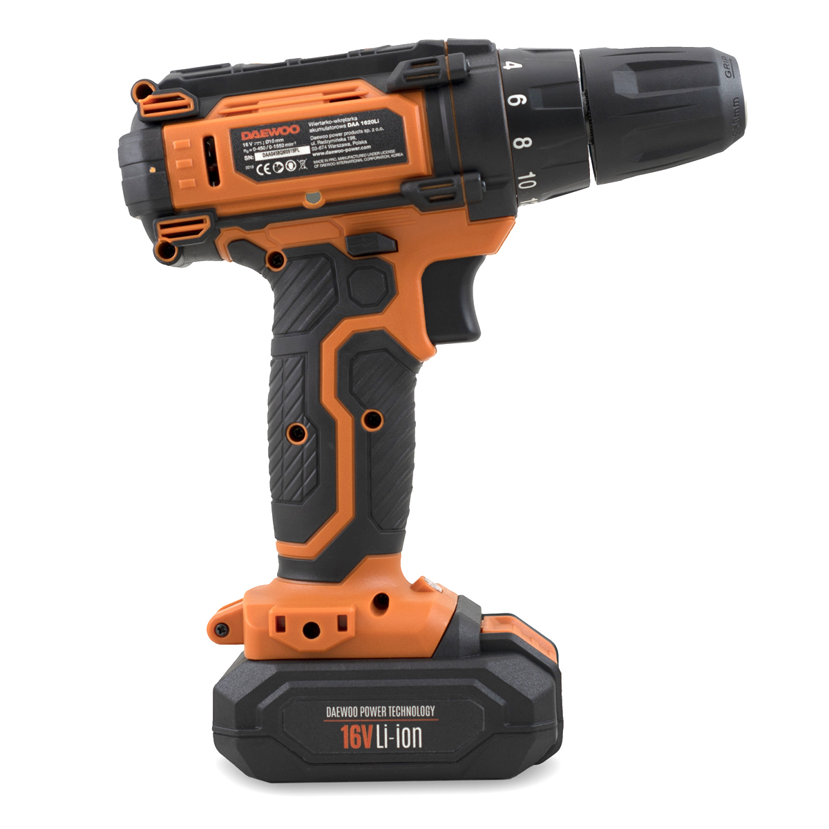 Дрель-шуруповерт DAEWOO DAA 1620LI