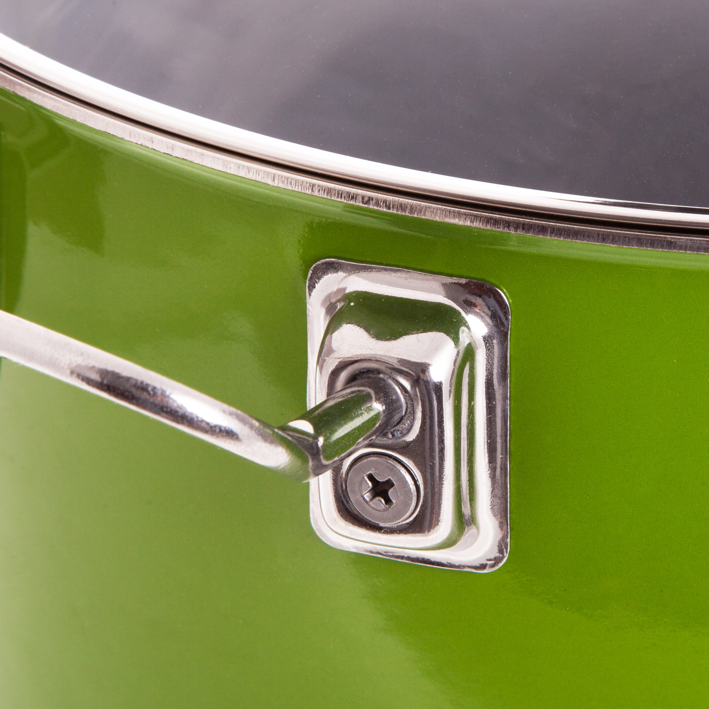 Кастрюля SKK Enameled Steel Series 8 6,8 л, цвет зеленый - фото 2