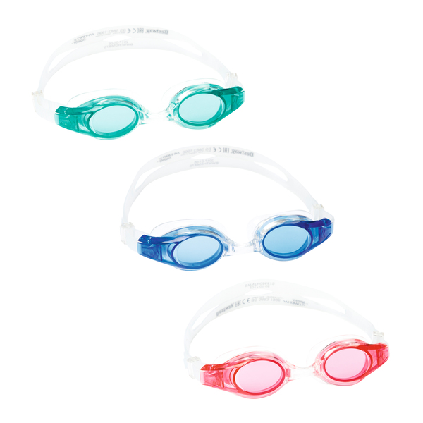 Очки для плавания Bestway Lil wave 3+ в трёх цветах (21062) очки для плавания взрослые беруши розовый