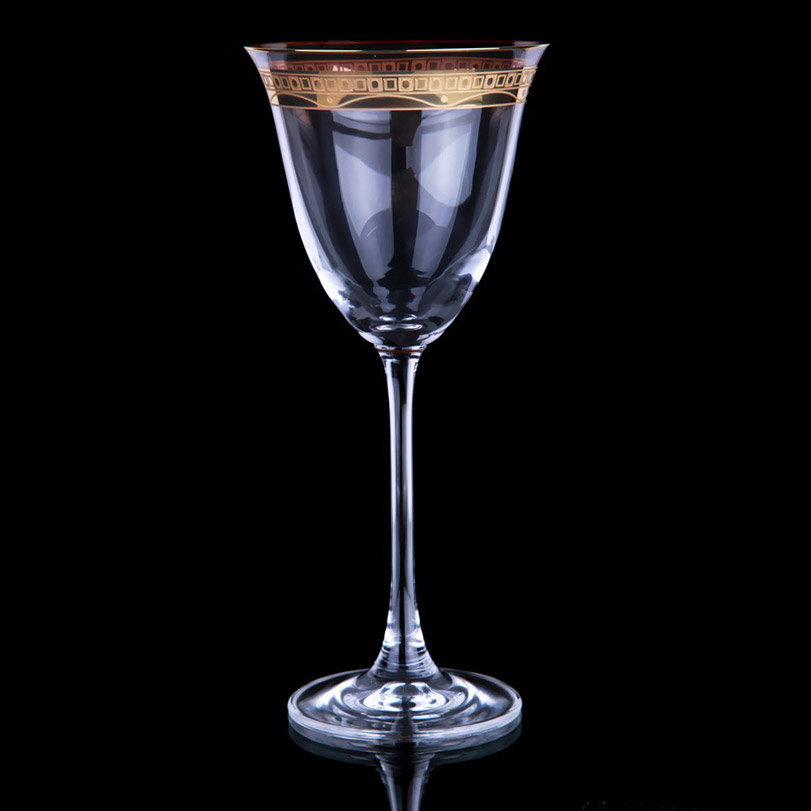 Набор винных бокалов Tirschenreuth Голд Ринг 190 мл 6 шт шар латексный 5“ хром набор 100 шт роза голд