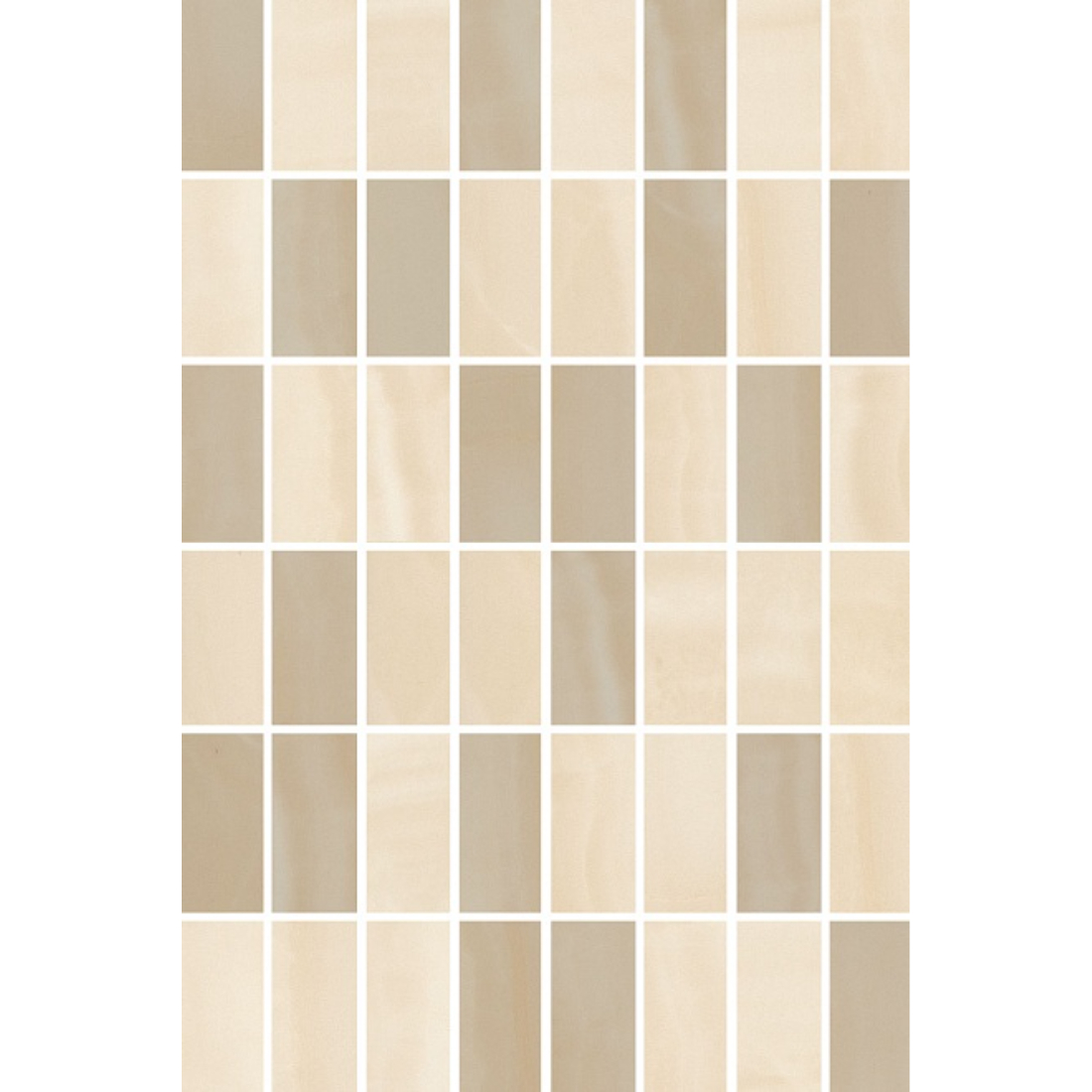 Декор Kerama Marazzi MM8278 20х30х0,69 см Декор Летний сад бежевый мозаичный