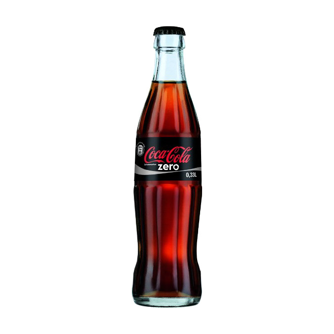 Напиток газированный Coca-Cola Zero 0,33 л ст/б coca cola кока кола импорт 0 33 литра ж б 24 шт в уп