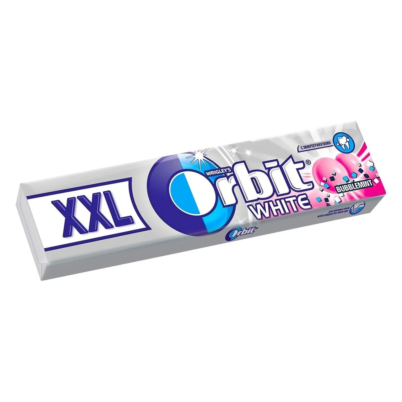 Жевательная резинка Orbit XXL White Bubblemint, 20,4 г
