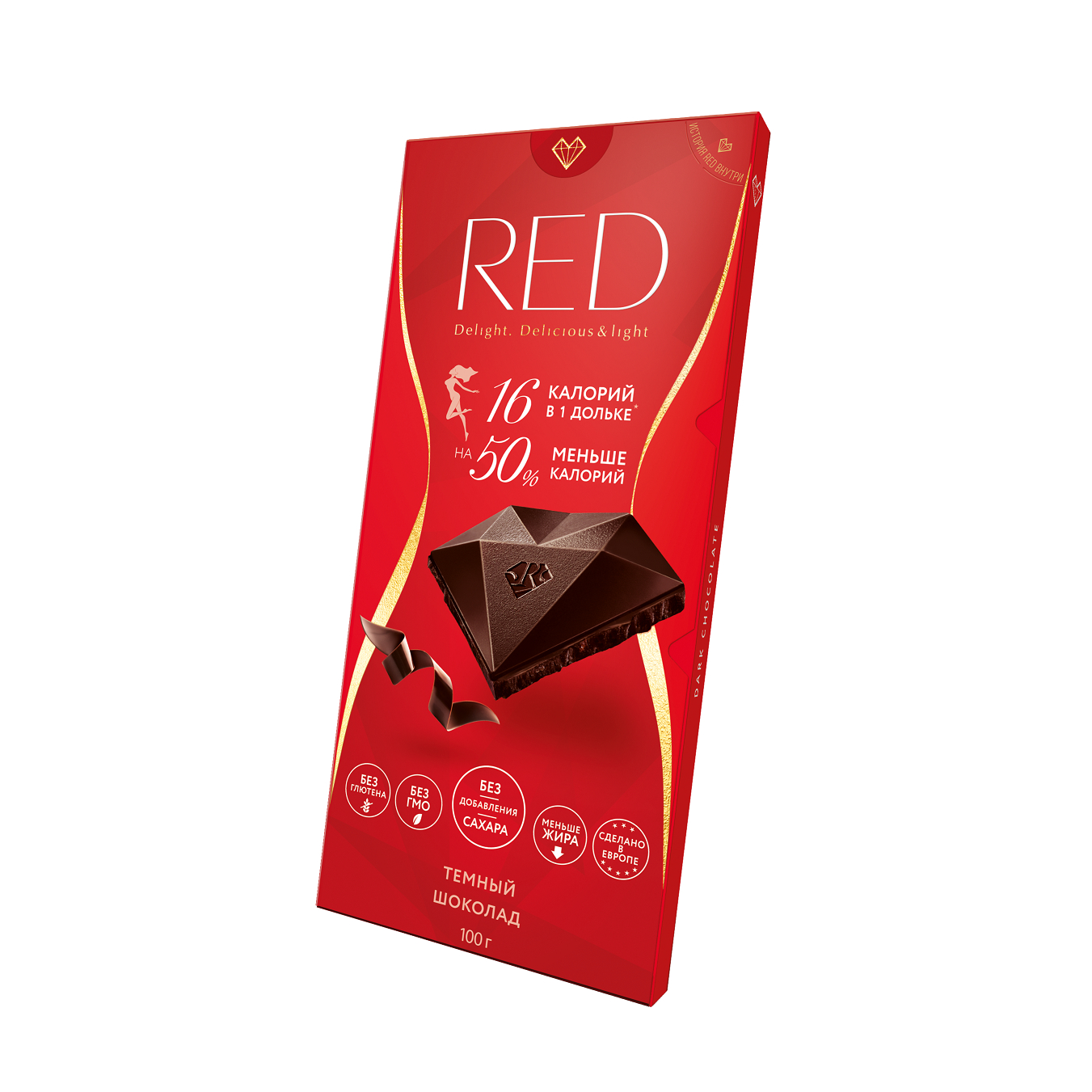 Шоколад Red Delight 100г темный 50%