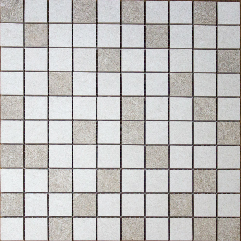 

Плитка Baldocer Mosaico Ozone Mix 2 Bone/Taupe 31,5x31,5 см, Белый;серый