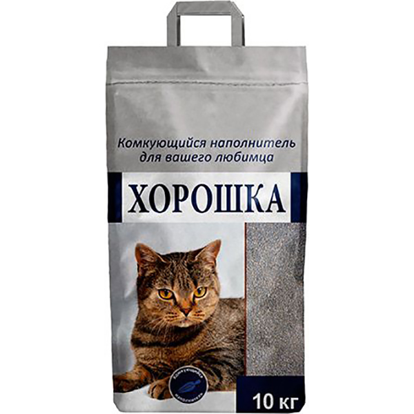 Наполнитель Хорошка Комкующийся 10 кг наполнитель для кошачьего туалета хорошка комкующийся 10кг упаковка 3 шт