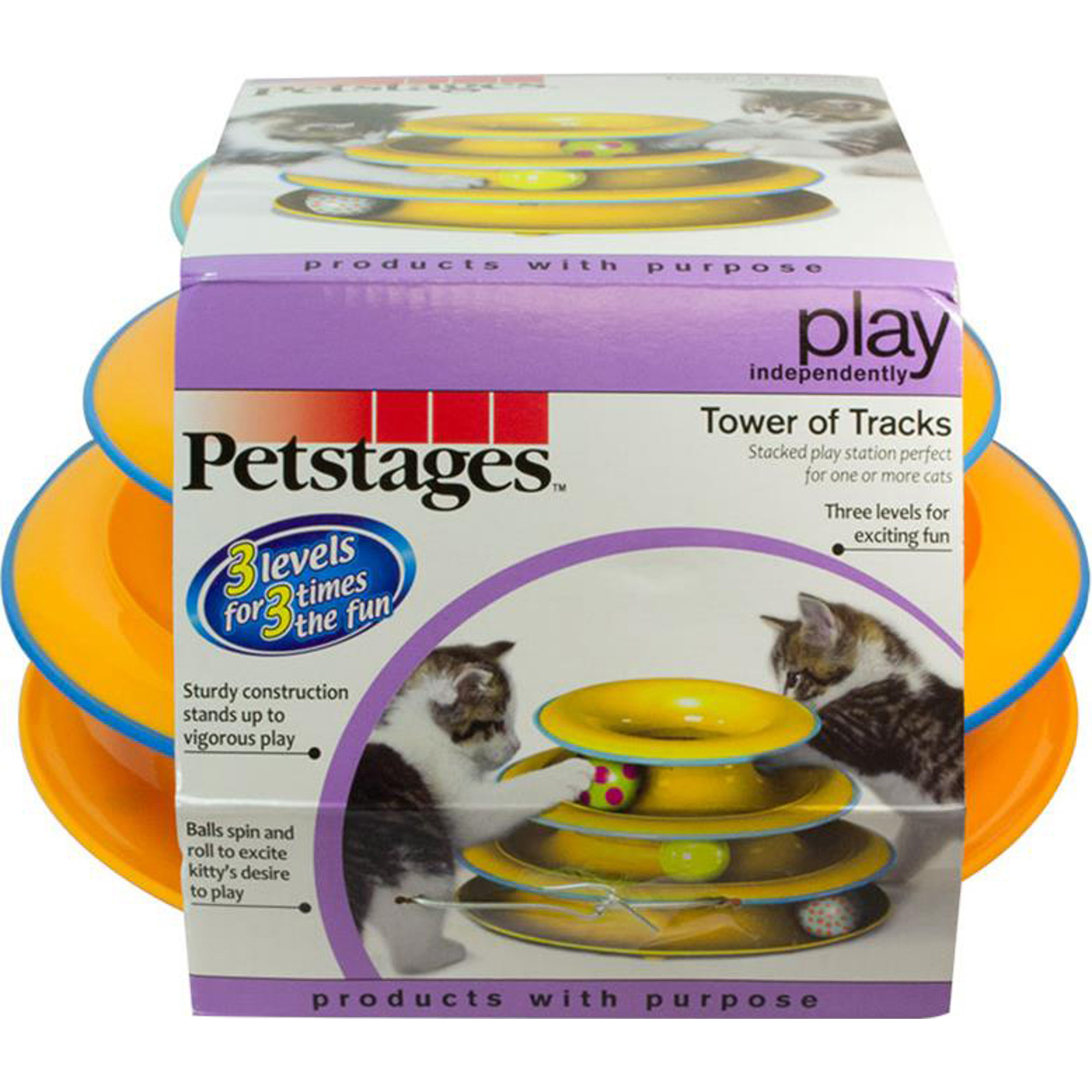 фото Игрушка для кошек petstages трек трехэтажный