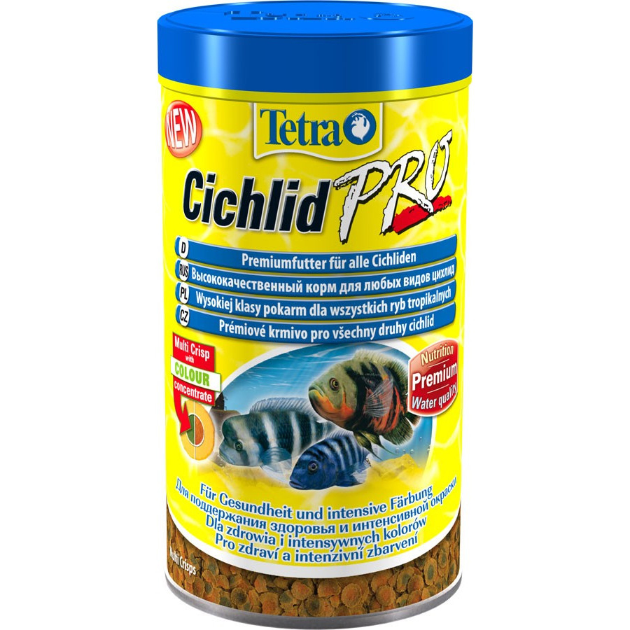 Корм для рыб Tetra Cichlid Pro 500 мл tetra cichlid xl flakes основной корм для цихлид и крупных рыб 1 л