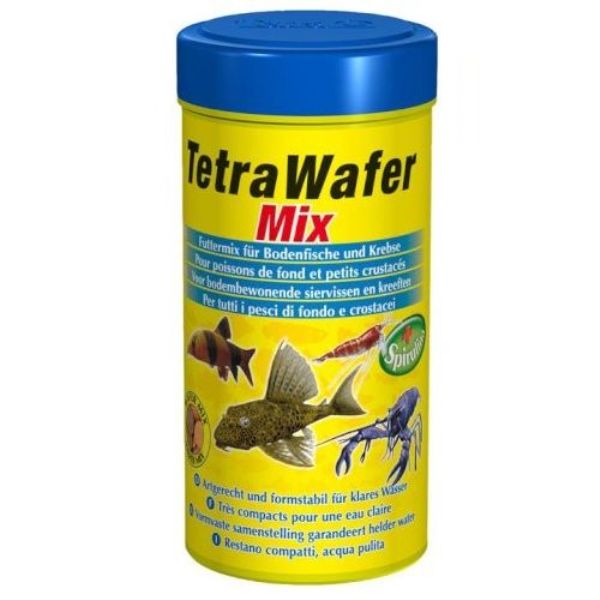 Корм для рыб TETRA Wafer Mix 250мл tetra pleco wafer таблетки для донных рыб 250 мл