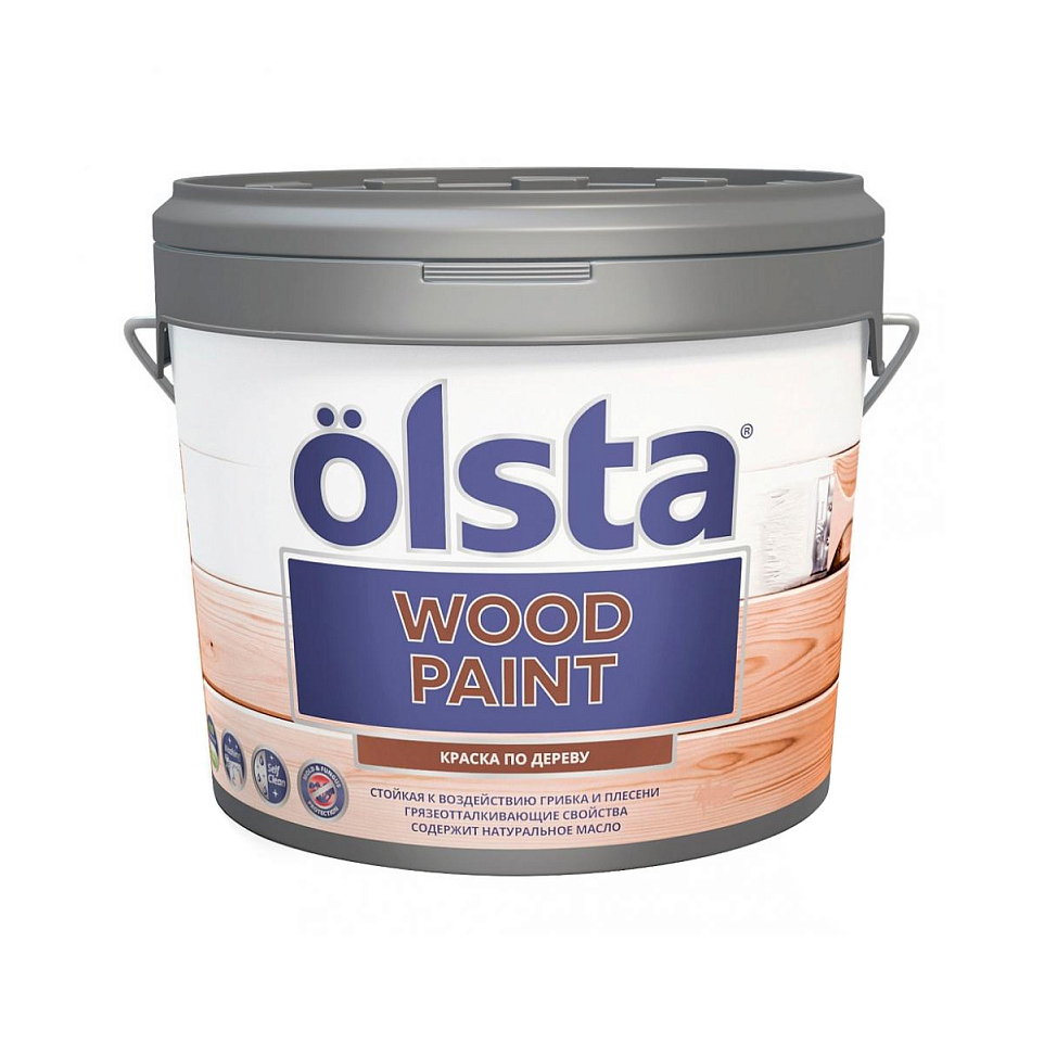 Краска Olsta Old Wood Paint База А 0,9 л краска olsta wood paint база с 2 7 л