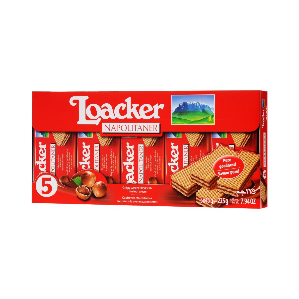 Вафли Loacker наполитанер 225 г